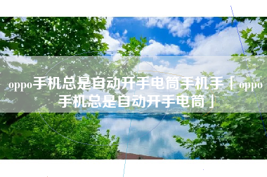 oppo手机总是自动开手电筒手机手「oppo手机总是自动开手电筒」