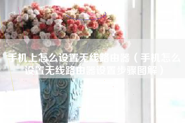 手机上怎么设置无线路由器(手机怎么设置无线路由器设置步骤图解)